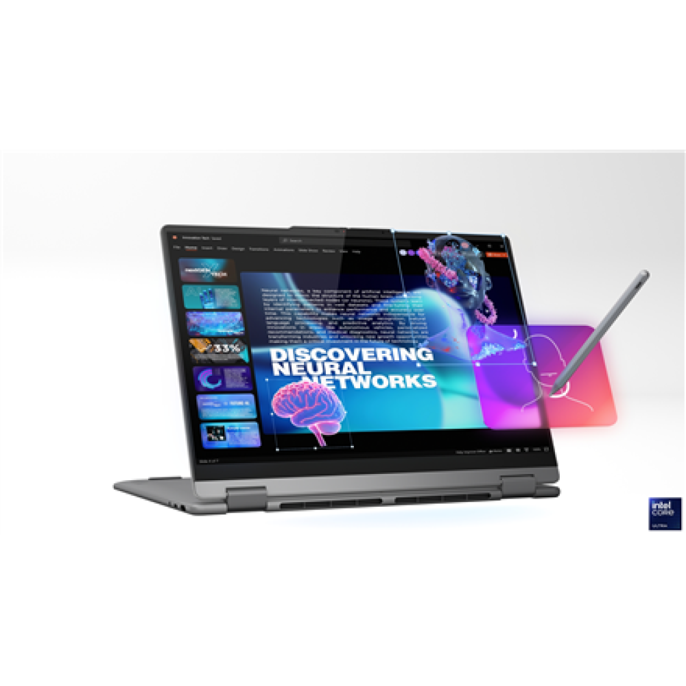 Lenovo Yoga 7 2-in-1 16ILL10 , Luna Grey , 16 , OLED , Touchscreen , 2.8K WQXGA+ , 2880 x 1800 pixels , Intel Core Ultra 7 , 258V , 32 GB , Soldered LPDDR5x , Solid-state drive capacity 1000 GB , Intel Arc Graphics 140V , Windows 11 Home , 802.11be , Blue