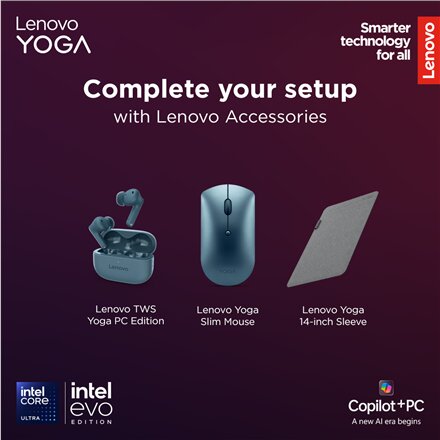 Lenovo Yoga 7 2-in-1 16ILL10 , Luna Grey , 16 , OLED , Touchscreen , 2.8K WQXGA+ , 2880 x 1800 pixels , Intel Core Ultra 7 , 258V , 32 GB , Soldered LPDDR5x , Solid-state drive capacity 1000 GB , Intel Arc Graphics 140V , Windows 11 Home , 802.11be , Blue
