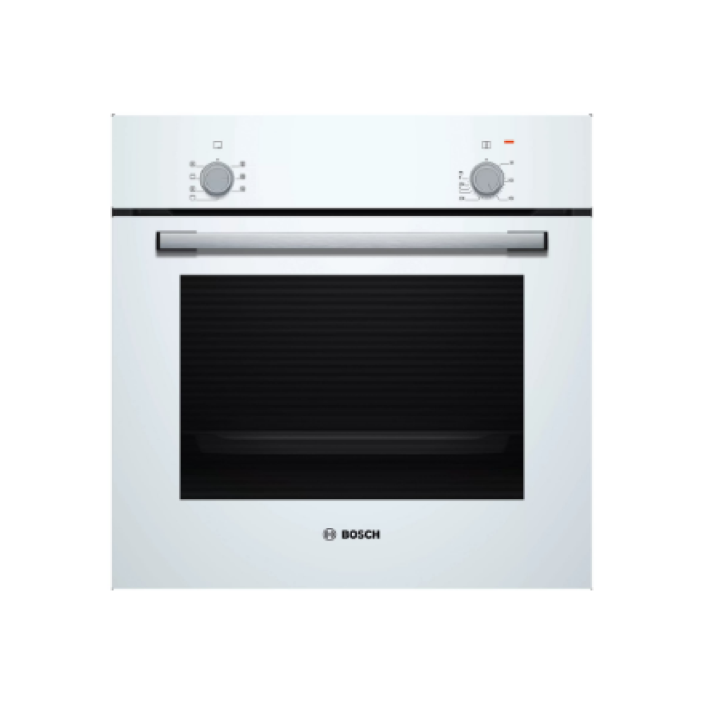 Bosch Oven , HBF010BV1S , 66 L , Electric , Manual , Control knob , Height 59.5 cm , Width 59.4 cm , White