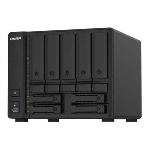 QNAP , 9-Bay QTS NAS , TS-932PX-4G , Up to 9 HDD/SSD Hot-Swap , AnnapurnaLabs Alpine , AL324 ARM Cortex-A57 Quad-Core , Processor frequency 1.7 GHz , 4 GB , DDR4