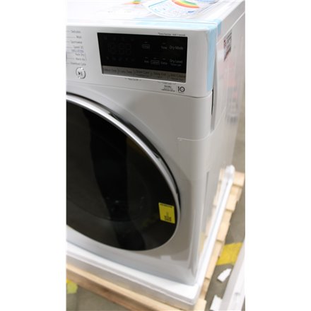 SALE OUT. , LG Dryer Machine , RH80V9AV3N , Energy efficiency class C , Front loading , 8 kg , LED , Depth 69 cm , Wi-Fi , White , DAMAGED PACKAGING AND RIGHT SIDE, DENTED FRONT (BOTTOM)