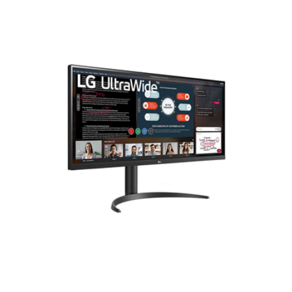 LG , 34WP550-B , 34 , IPS , UltraWide Full HD , 21:9 , 75 Hz , 5 ms , 2560 x 1080 pixels , 200 cd/m² , Headphone Out , HDMI ports quantity 2 , Black , Warranty 24 month(s)