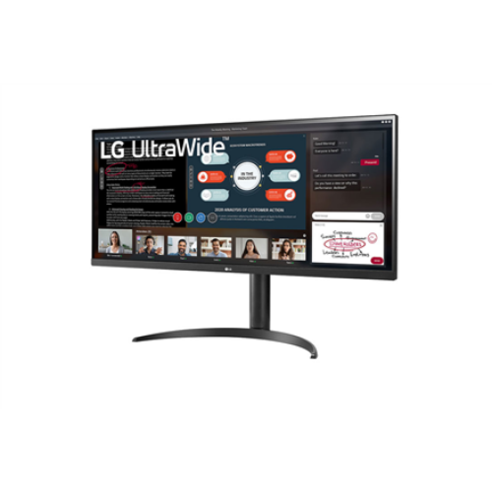 LG , 34WP550-B , 34 , IPS , UltraWide Full HD , 21:9 , 75 Hz , 5 ms , 2560 x 1080 pixels , 200 cd/m² , Headphone Out , HDMI ports quantity 2 , Black , Warranty 24 month(s)