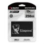 Kingston , KC600 , 256 GB , SSD form factor 2.5 , Solid-state drive interface SATA , Read speed 550 MB/s , Write speed 500 MB/s
