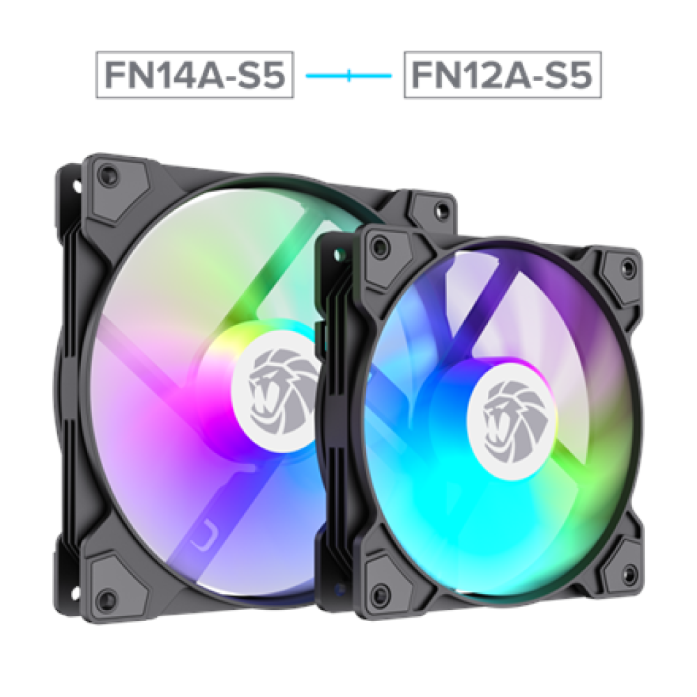 Gamemax Case Fan , FN14A-S5 , Black