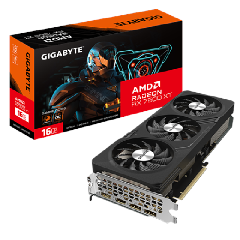 Gigabyte Radeon RX 7600 XT GAMING OC 16G , AMD , 16 GB , Radeon RX 7600 XT , GDDR6 , HDMI ports quantity 2 , PCI-E 4.0