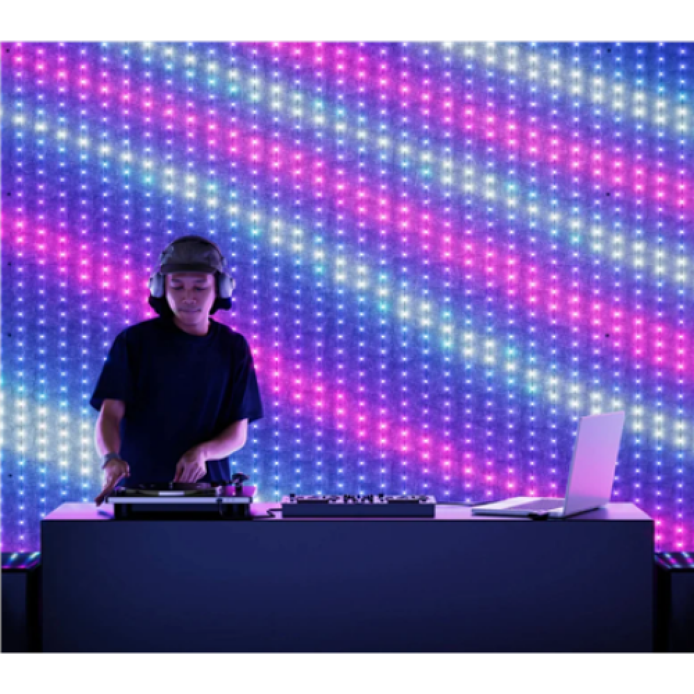 Twinkly,Lightwall Smart LED Backdrop Wall 2.6 x 2.7 m,RGB, 16.8 million colors