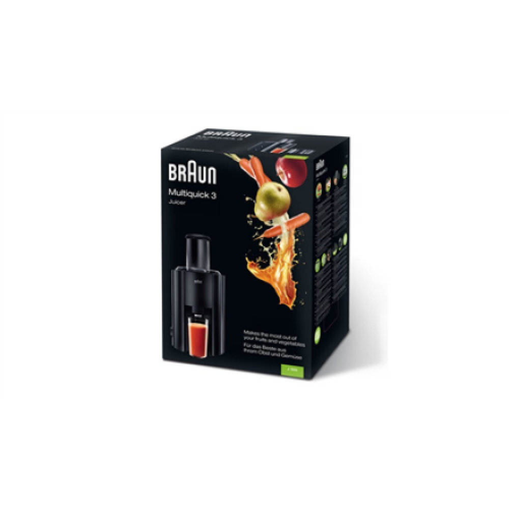 Braun , J 300 BK , Type Automatic juicer , Black , 800 W , Extra large fruit input , Number of speeds 2