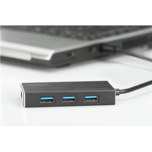 Digitus , USB 3.0 Hub, 4-port Incl. 5V/2A power supply , DA-70240-1 , USB 3.0 Hub