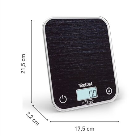 TEFAL Kitchen Scale , BC50D2V0 Optiss , Maximum weight (capacity) 5 kg , Display type LCD , Black