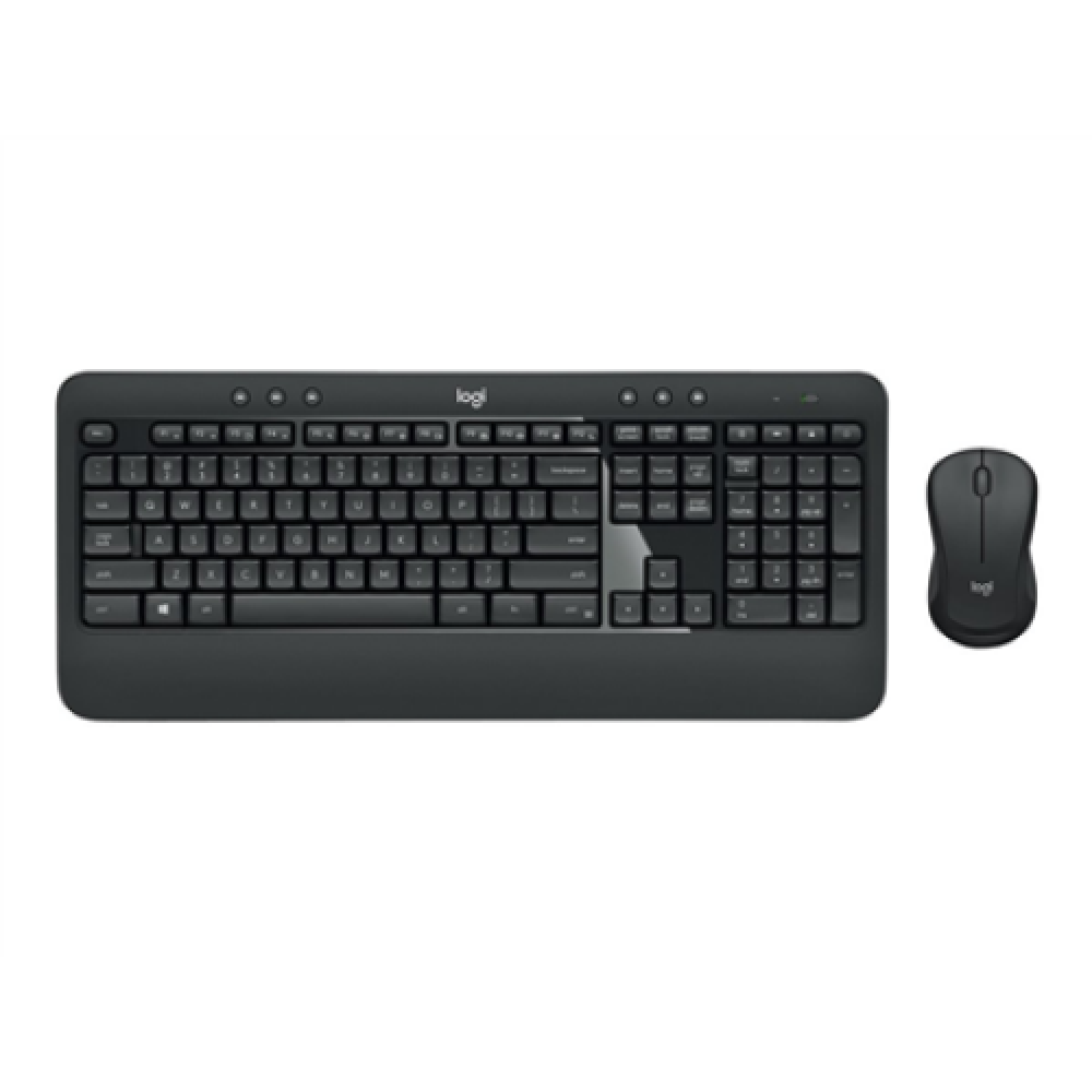 Logitech , MK540 Advanced , Keyboard and Mouse Set , Wireless , Mouse included , Batteries included , US , Black , USB , Wireless connection