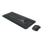 Logitech , MK540 Advanced , Keyboard and Mouse Set , Wireless , Mouse included , Batteries included , US , Black , USB , Wireless connection