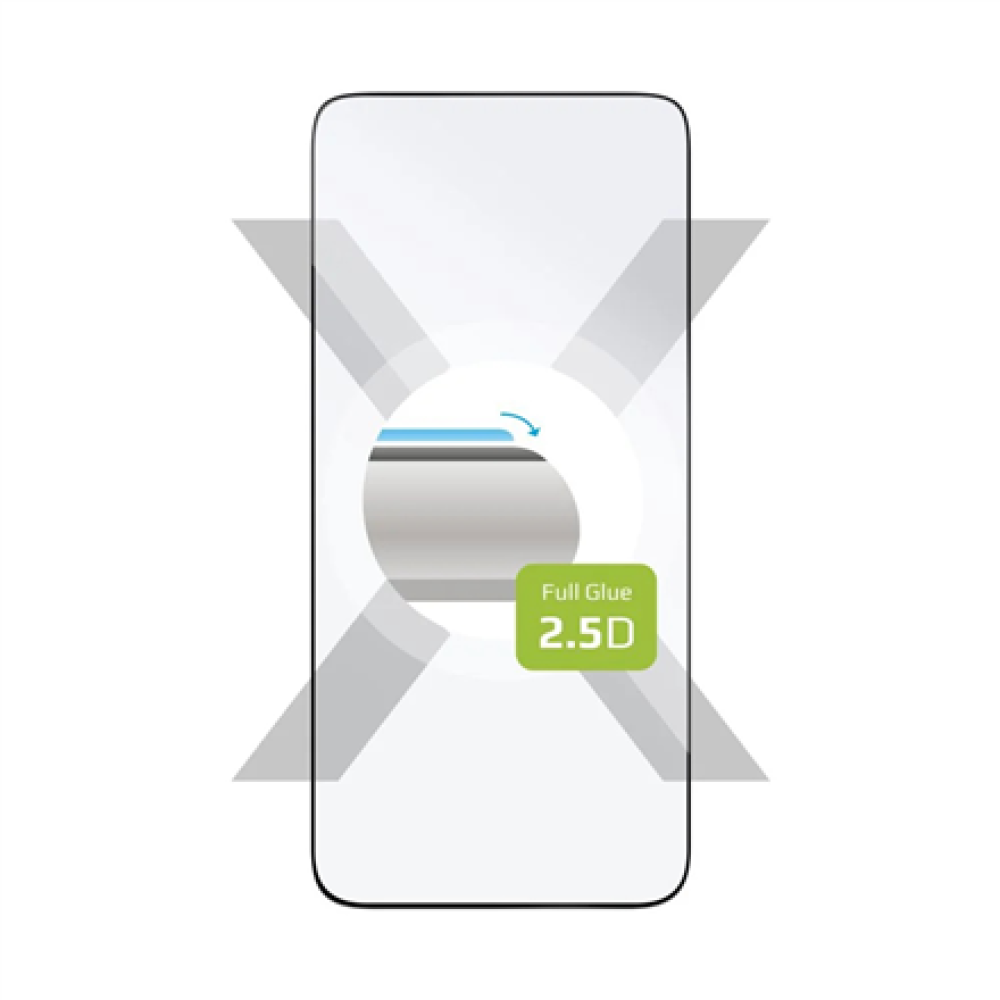 Fixed Screen Protector , Samsung , Galaxy S24+/S25+ , Tempered Glass , Black , Full Cover 2.5D