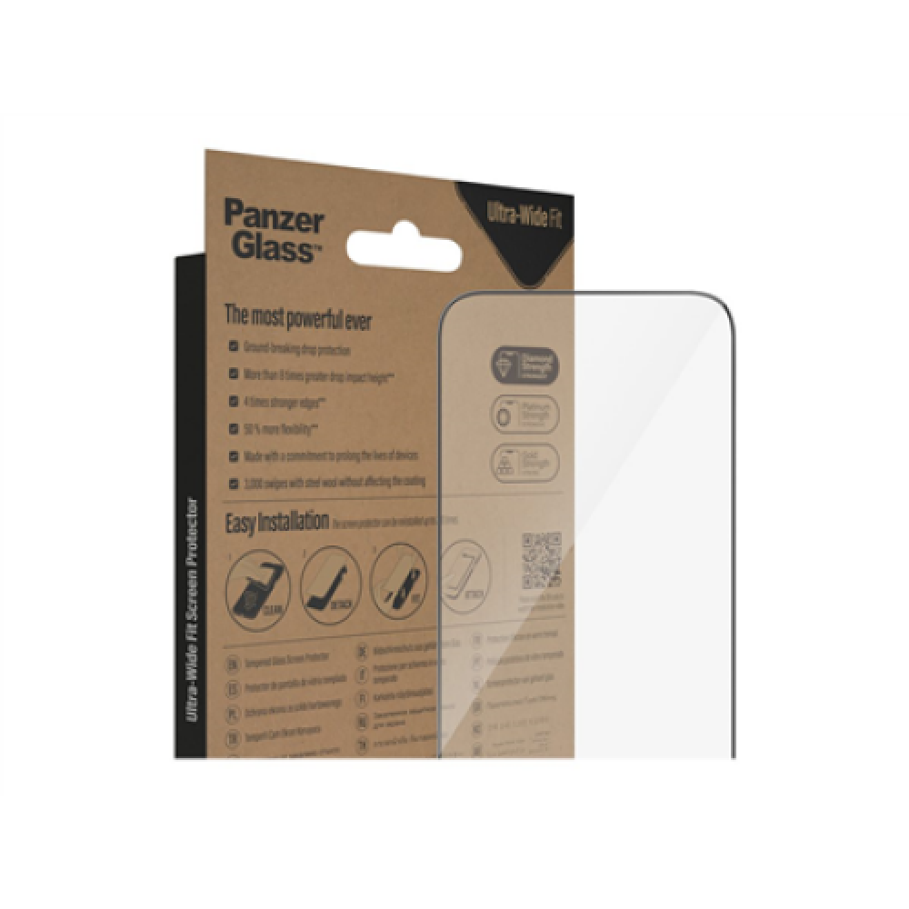 PanzerGlass , Screen protector , Apple , iPhone 14 Pro Max , Glass , Transparent , Ultra-Wide Fit