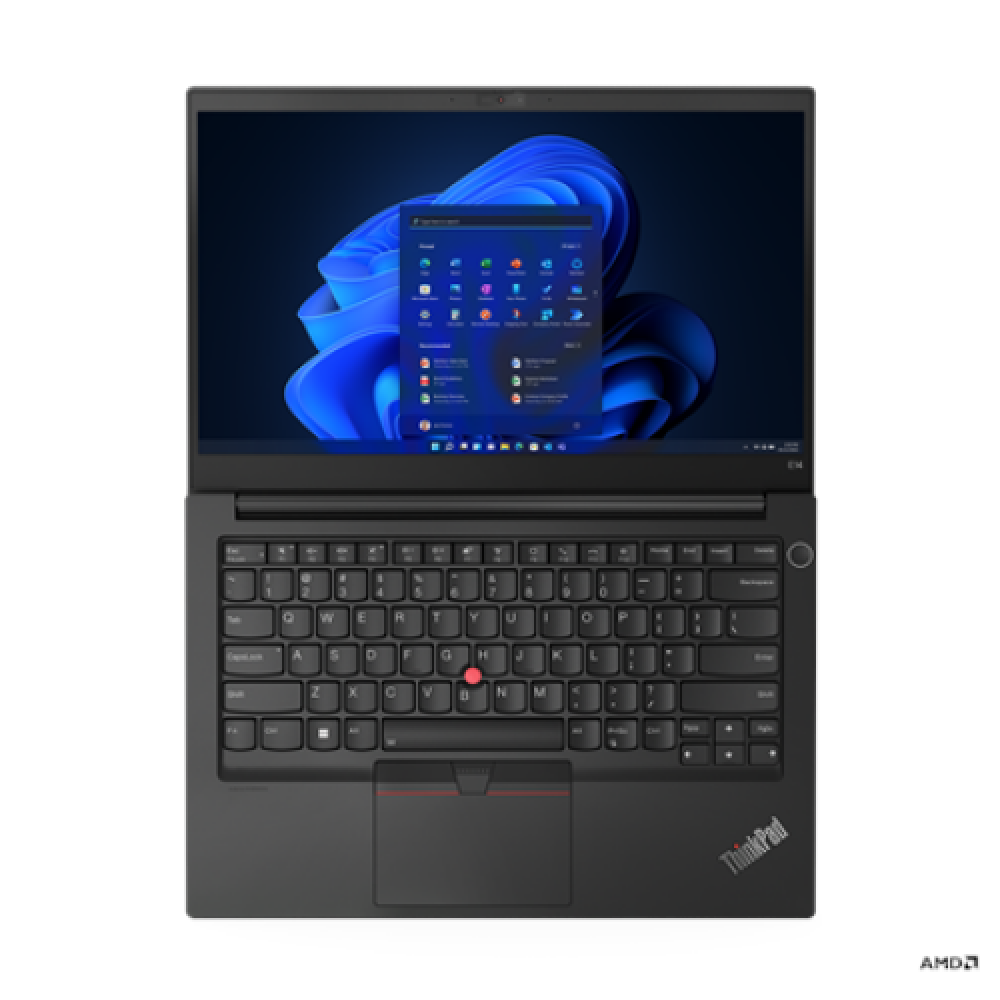 Lenovo ThinkPad E14 (Gen 4) Black, 14 , IPS, FHD, 1920 x 1080, Anti-glare, AMD Ryzen 7, 5825U, 16 GB, Soldered DDR4-3200, SSD 512 GB, AMD Radeon Graphics, No Optical drive, Windows 11 Pro, 802.11ax, Bluetooth version 5.1, No WWAN, Keyboard language Englis