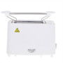 Adler , Toaster , AD 3223 , Power 750 W , Number of slots 2 , Housing material Plastic , White