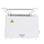 Adler , Toaster , AD 3223 , Power 750 W , Number of slots 2 , Housing material Plastic , White