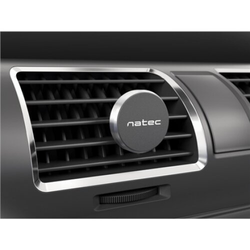 Natec Magnetic Air Vent Car Holder For Smartphone FIERA Black/Silver, Adjustable, 360 °