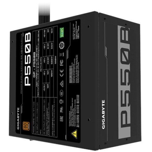 Gigabyte , GP-P550B , 550 W , 80 PLUS Bronze certified
