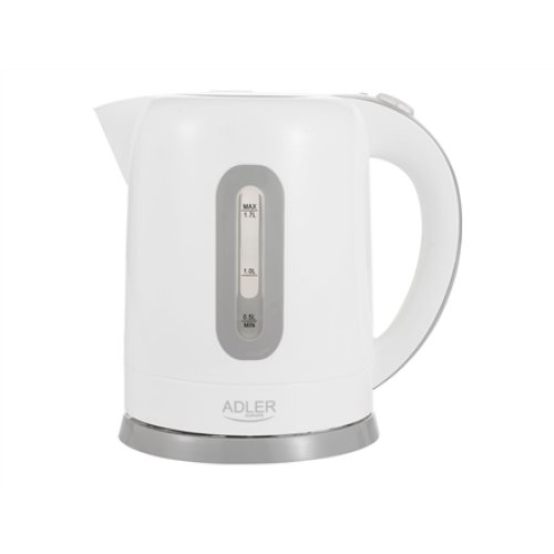 Adler , Kettle , AD 1234 , Standard , 2200 W , 1.7 L , Plastic , 360° rotational base , White