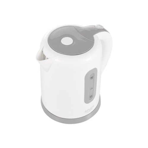 Adler , Kettle , AD 1234 , Standard , 2200 W , 1.7 L , Plastic , 360° rotational base , White