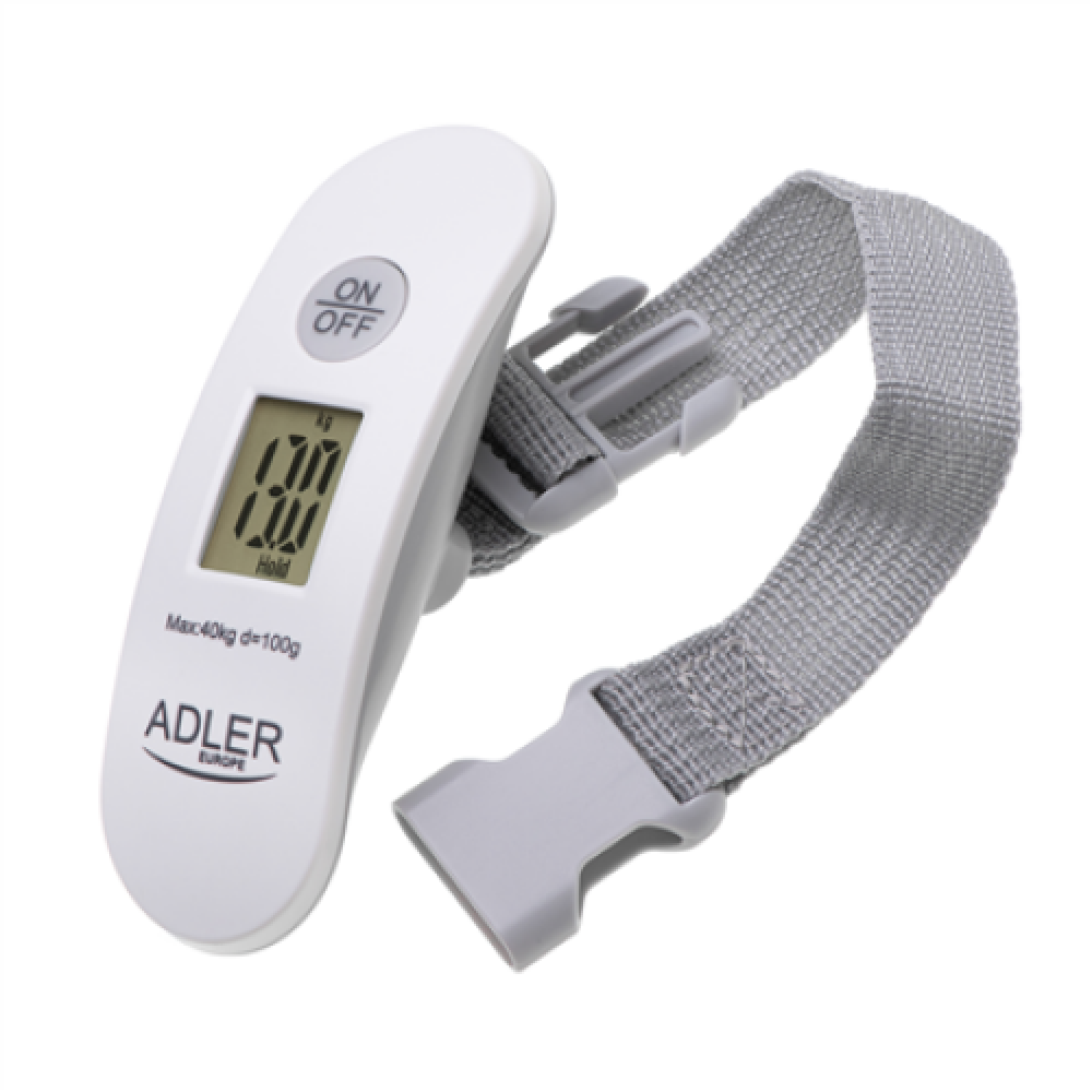 Adler , Travel Luggage Scale , AD 8189 , Maximum weight (capacity) 40 kg , Accuracy 100 g , White