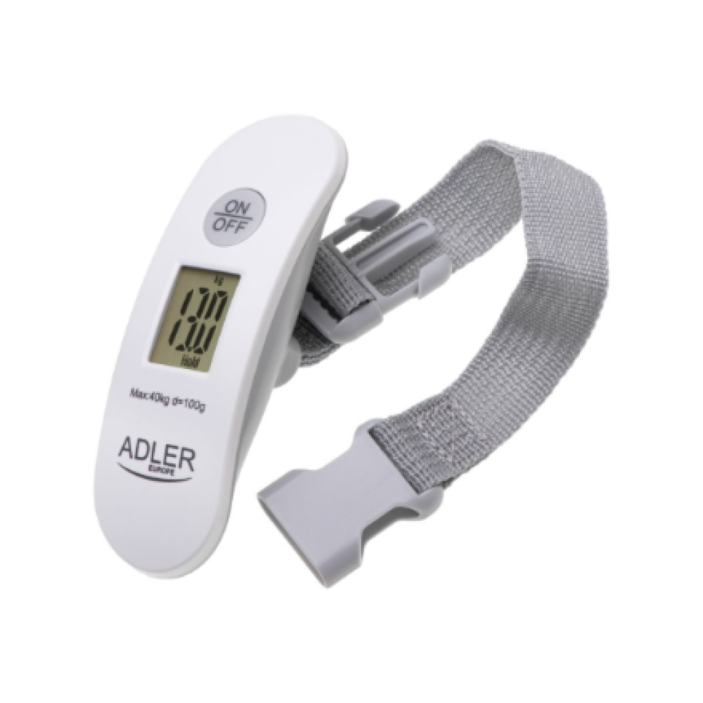 Adler , Travel Luggage Scale , AD 8189 , Maximum weight (capacity) 40 kg , Accuracy 100 g , White