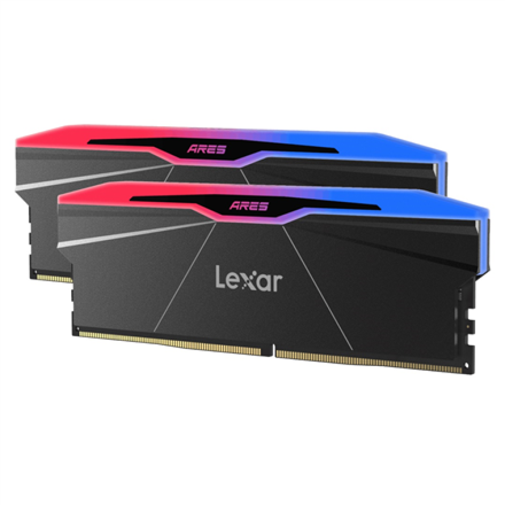 Lexar Memory with heatsink and RGB lighting , ARES , 48 GB , DDR5 , 8000 MHz , PC/server , Registered No , ECC No