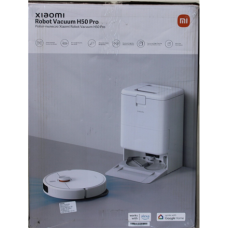 SALE OUT. Xiaomi Robot Vacuum H50 Pro EU , Xiaomi Robot Vacuum H50 Pro EU , Wet&Dry , 5200 mAh , 15000 Pa , White , DAMAGED PACKAGING, DIRTY, WET, SCRATCHED , 24 month(s)