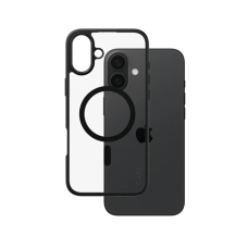 CARE by PanzerGlass Case Flagship Urban Combat , Back protection , Apple , iPhone 16 Plus , Recycled plastic , Transparent/Black , MagSafe