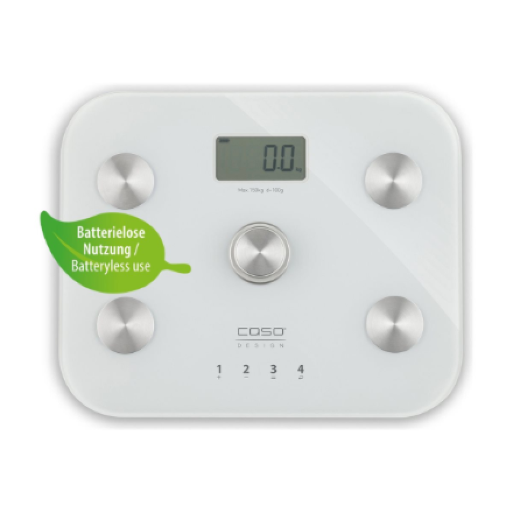 Caso , Scale , BodyEnergy Fit , Maximum weight (capacity) 150 kg , Accuracy 100 g , White