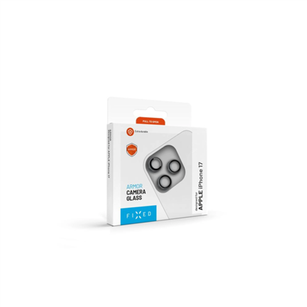 Fixed Camera Glass , Apple , iPhone 17 Pro/Pro Max , Glass , Black