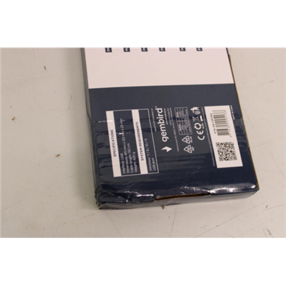 SALE OUT. Gembird KB-UM-104 Compact Multimedia keyboard, USB, US layout, Black , Gembird , KB-UM-104 Compact multimedia keyboard , Multimedia , Wired , US , DAMAGED PACKAGING , Black , USB , 420 g