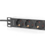 Digitus , 10” Socket Strip with Aluminum Profile, 4-way safety sockets , DN-95418