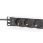 Digitus , 10” Socket Strip with Aluminum Profile, 4-way safety sockets , DN-95418