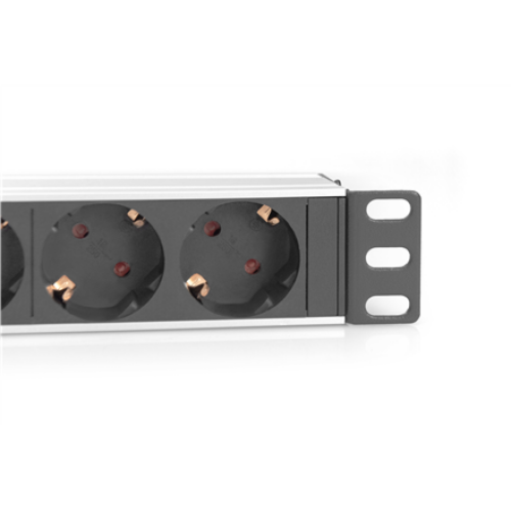 Digitus , 10” Socket Strip with Aluminum Profile, 4-way safety sockets , DN-95418