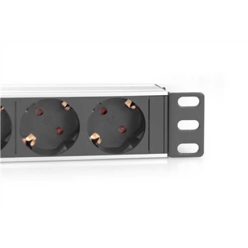 Digitus , 10” Socket Strip with Aluminum Profile, 4-way safety sockets , DN-95418