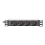Digitus , 10” Socket Strip with Aluminum Profile, 4-way safety sockets , DN-95418