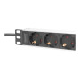 Digitus , 10” Socket Strip with Aluminum Profile, 4-way safety sockets , DN-95418