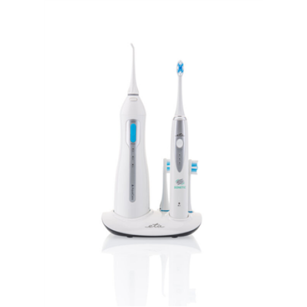 ETA , Oral care centre (sonic toothbrush+oral irrigator) , ETA 2707 90000 , Rechargeable , For adults , Number of brush heads included 3 , Number of teeth brushing modes 3 , Sonic technology , White