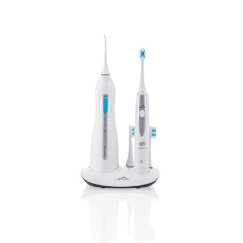 ETA , Oral care centre (sonic toothbrush+oral irrigator) , ETA 2707 90000 , Rechargeable , For adults , Number of brush heads included 3 , Number of teeth brushing modes 3 , Sonic technology , White