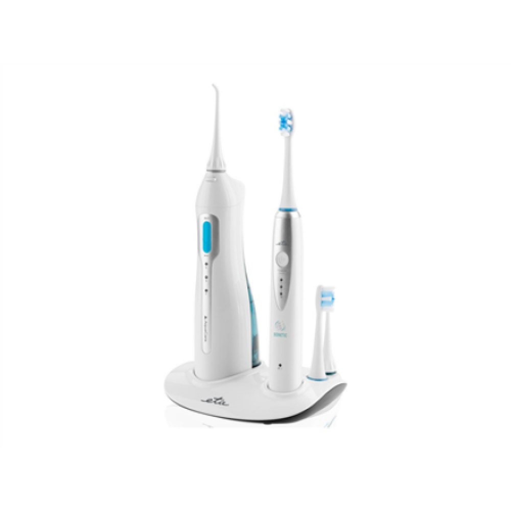 ETA , Oral care centre (sonic toothbrush+oral irrigator) , ETA 2707 90000 , Rechargeable , For adults , Number of brush heads included 3 , Number of teeth brushing modes 3 , Sonic technology , White