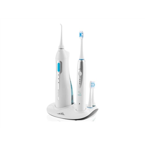 ETA , Oral care centre (sonic toothbrush+oral irrigator) , ETA 2707 90000 , Rechargeable , For adults , Number of brush heads included 3 , Number of teeth brushing modes 3 , Sonic technology , White