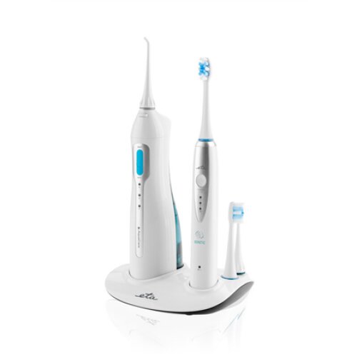 ETA , Oral care centre (sonic toothbrush+oral irrigator) , ETA 2707 90000 , Rechargeable , For adults , Number of brush heads included 3 , Number of teeth brushing modes 3 , Sonic technology , White