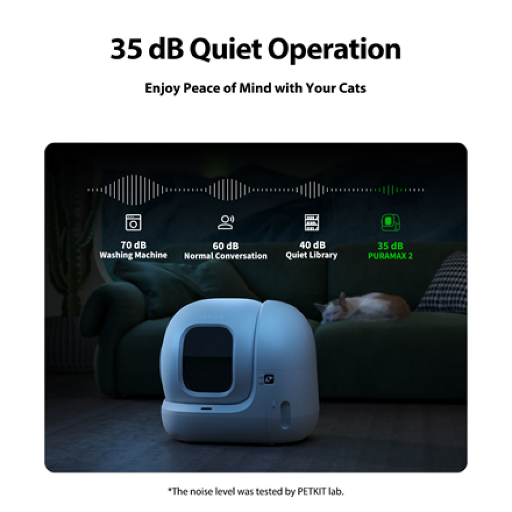 PETKIT , Automatic Cat Litter Box , Pura MAX 2 , 480 x 480 x 520 cm , White