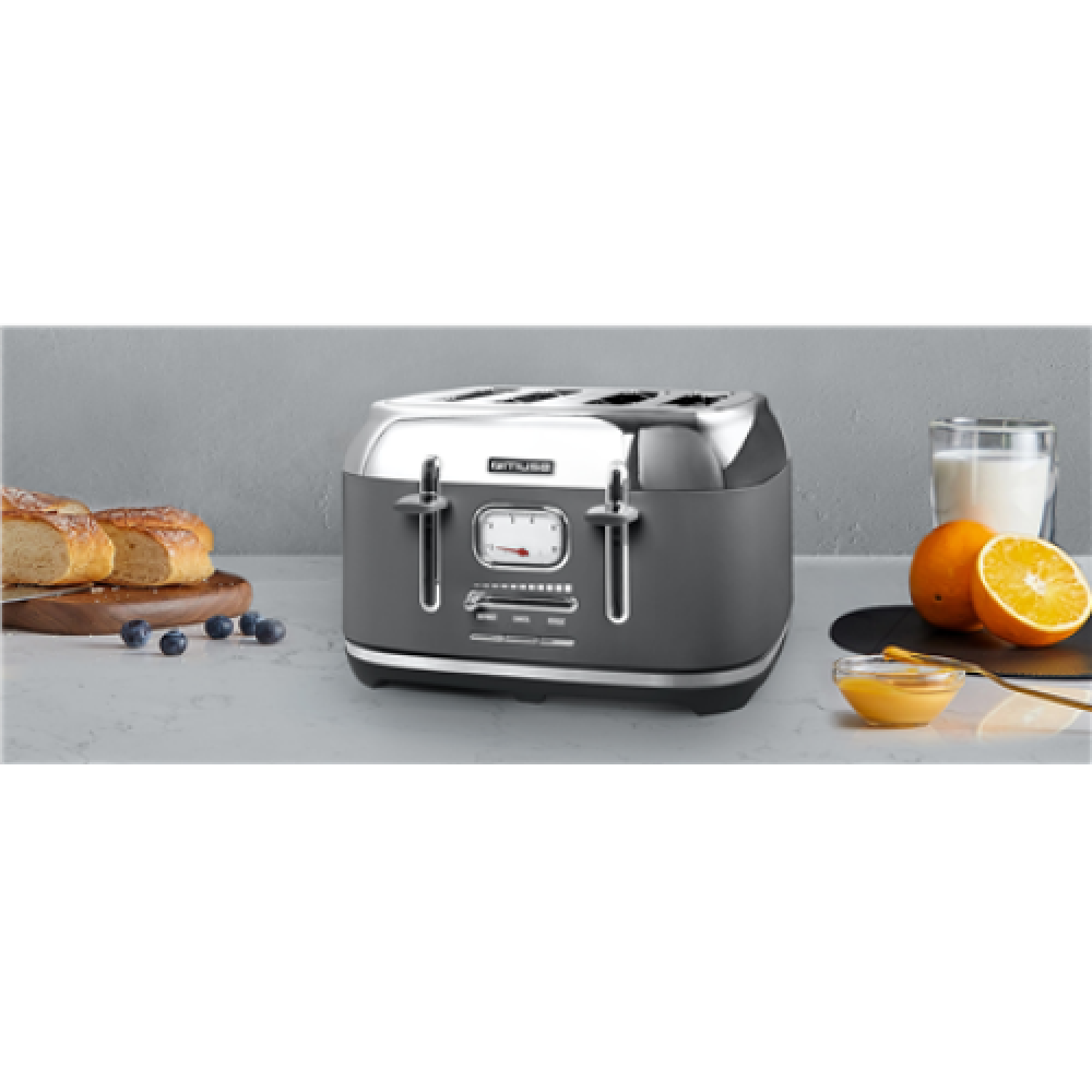 Muse Bread Toaster , MS-131DG , Power 1800 W , Number of slots 4 , Housing material Stainless Steel