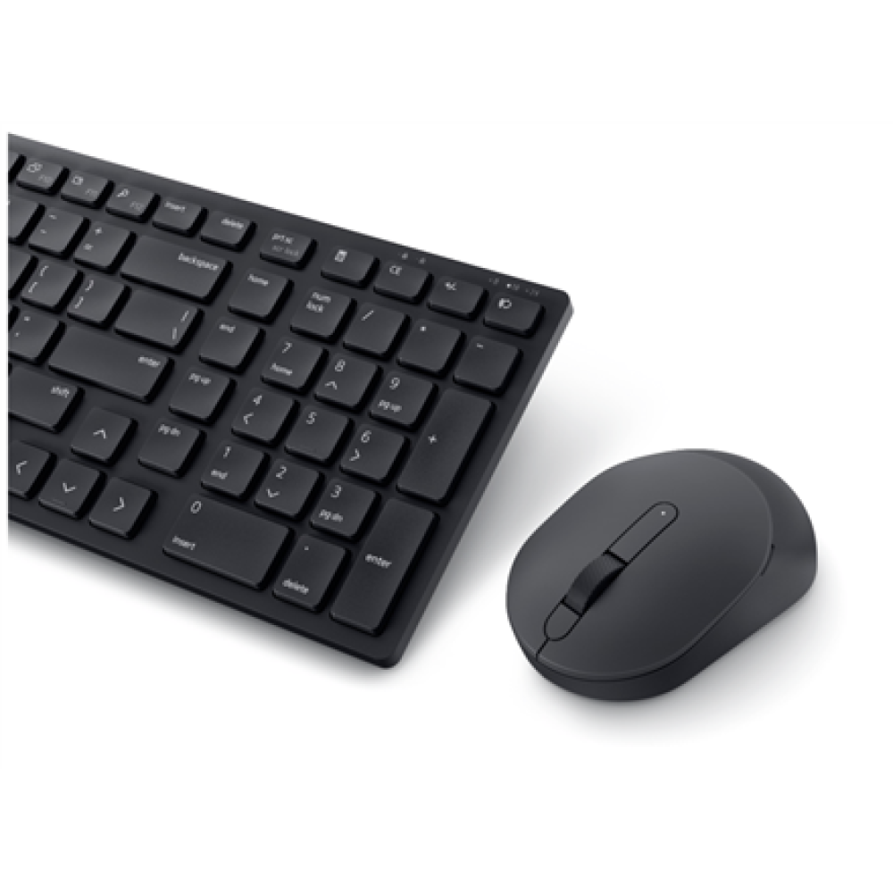 Dell Silent Keyboard and Mouse , KM555 , Keyboard and Mouse Set , Wireless , Lithuanian (QWERTY) , Black , 2.4 GHz, Bluetooth 5.1