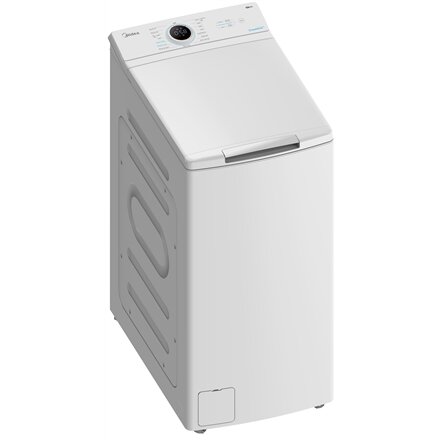 Midea , Washing Machine , MF100T70BA10/W-HR , Energy efficiency class A , Top loading , Washing capacity 7 kg , 1200 RPM , Depth 61 cm , Width 40 cm , Display , LED , Steam function , White