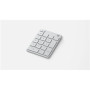 Microsoft Numeric Keypad MS NUMBER PAD Numeric Keypad, Wireless, Batteries included, N/A, Wireless connection, 81 g, Glacier, Bluetooth