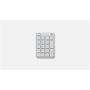 Microsoft Numeric Keypad MS NUMBER PAD Numeric Keypad, Wireless, Batteries included, N/A, Wireless connection, 81 g, Glacier, Bluetooth